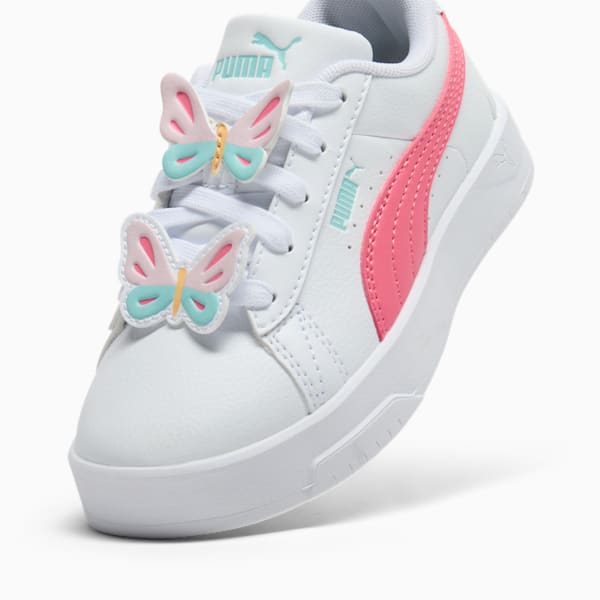 Tenis para niños pequeños Jada Classic Butterflies, PUMA White-Magic Rose-Safe Lake, extralarge