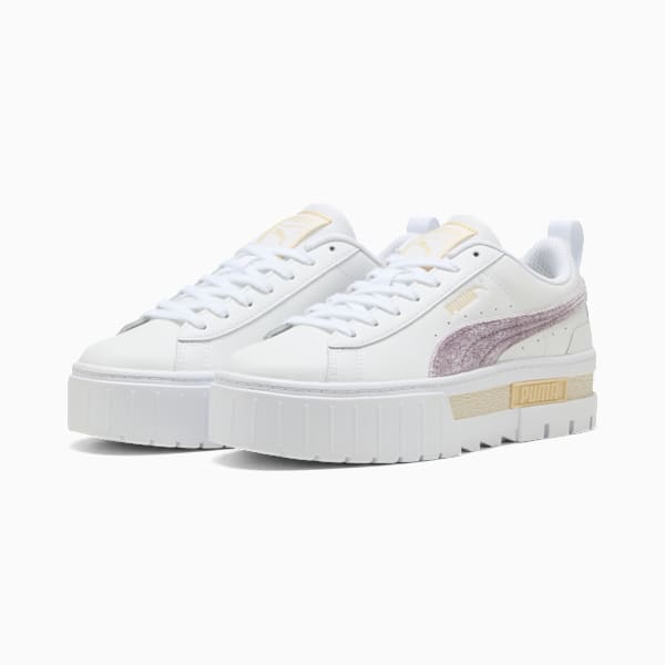 Mayze Velvet Dream Sneakers Women, PUMA White-Plum Jam, extralarge-GBR