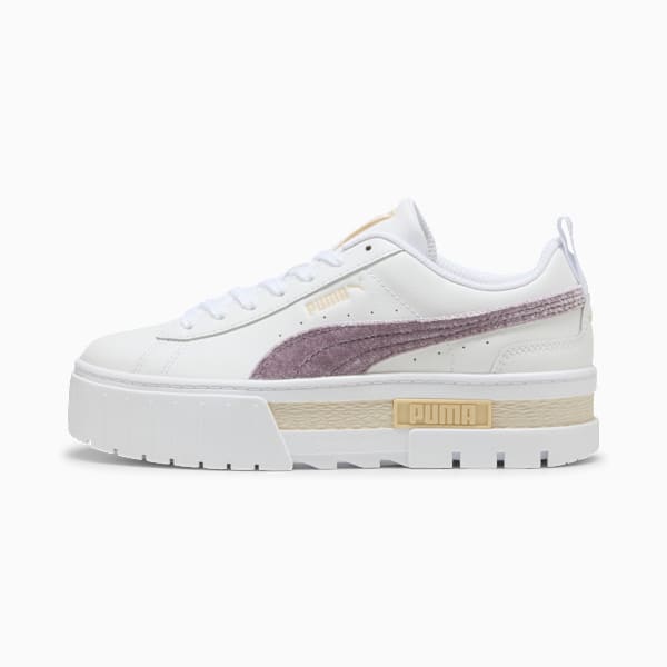 Mayze Velvet Dream Sneakers Women, PUMA White-Plum Jam, extralarge-GBR