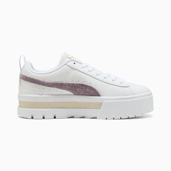 Mayze Velvet Dream Sneakers Women, PUMA White-Plum Jam, extralarge-GBR