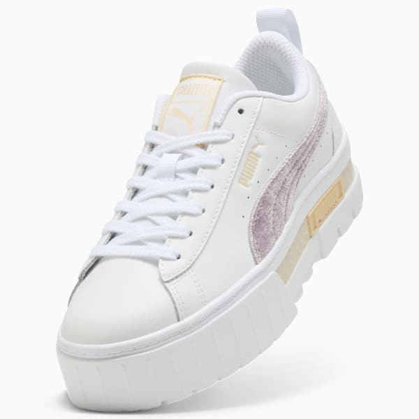 Mayze Velvet Dream Sneakers Women, PUMA White-Plum Jam, extralarge-GBR