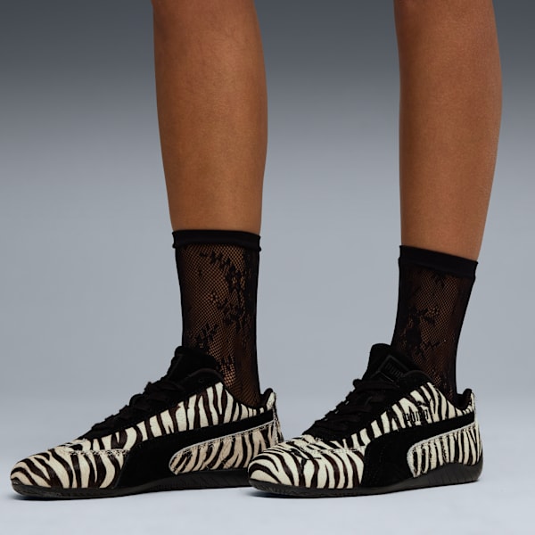 Speedcat Zebra Women, Warm White-PUMA Black, extralarge