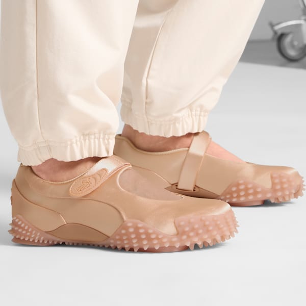 Mostro Fey Satin Women's Sneakers, Jasmine Pink-PUMA White, extralarge