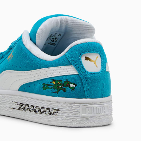 Suede XL Super Puma Jr Youth, Tropical Blue-PUMA White, extralarge