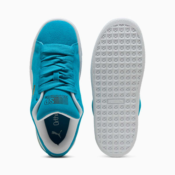 Suede XL Super Puma Jr Youth, Tropical Blue-PUMA White, extralarge