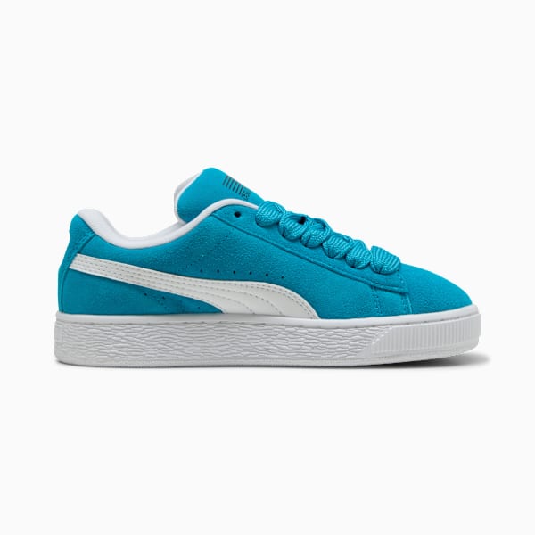 Suede XL Super Puma Jr Youth, Tropical Blue-PUMA White, extralarge