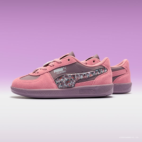 PUMA x HELLO KITTY AND FRIENDS® Palermo Little Kids' Sneakers, Plum Jam-Poised Pink, extralarge