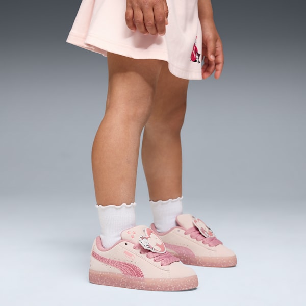 PUMA x HELLO KITTY AND FRIENDS® Suede XL Little Kids' Sneakers, Jasmine Flower-Pinkscape, extralarge