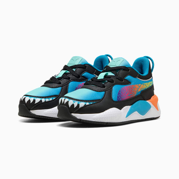 PUMA x HOT WHEELS™ MONSTER TRUCKS RS-X Sneakers Kids, Tropical Blue-Orange Glo, extralarge-GBR