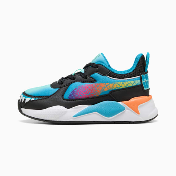 PUMA x HOT WHEELS™ MONSTER TRUCKS RS-X Sneakers Kids, Tropical Blue-Orange Glo, extralarge-GBR