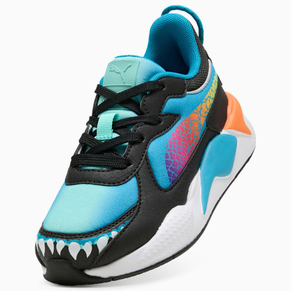 PUMA x HOT WHEELS™ MONSTER TRUCKS RS-X Sneakers Kids, Tropical Blue-Orange Glo, extralarge
