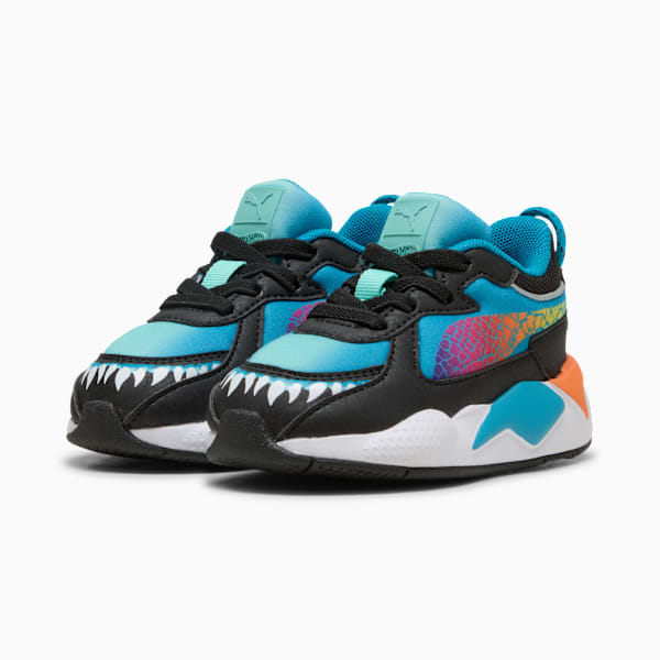 PUMA x HOT WHEELS™ MONSTER TRUCKS RS-X Sneakers Kids, Tropical Blue-Orange Glo, extralarge