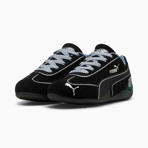 PUMA x HOT WHEELS™ MONSTER TRUCKS Half-Zip Crew Kids, PUMA Black-Tropical Blue, extralarge