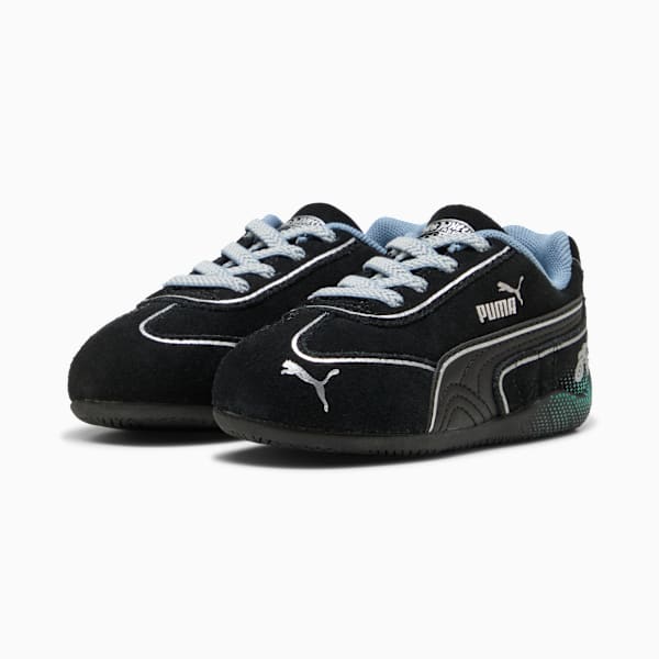 PUMA x HOT WHEELS™ MONSTER TRUCKS Speedcat Sneakers Kids, PUMA Black-Tropical Blue, extralarge