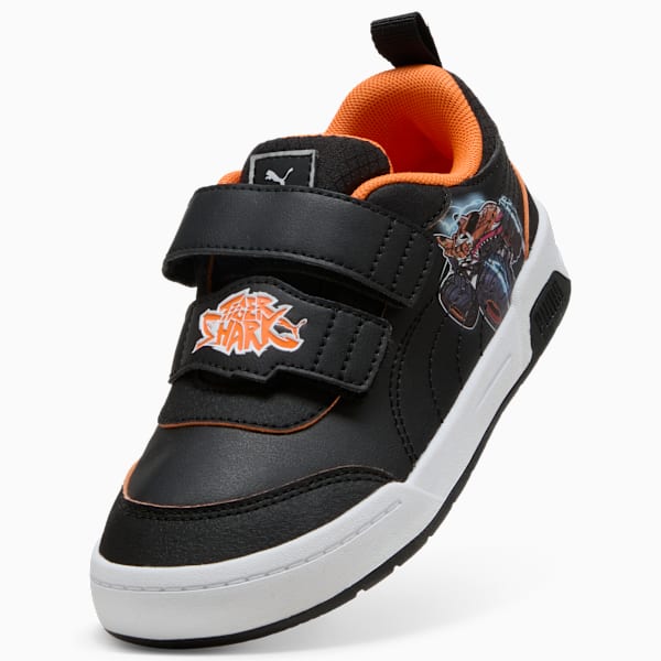 PUMA x HOT WHEELS™ MONSTER TRUCKS Multiflex 2 Sneakers Kids, PUMA Black-PUMA Black-Orange Glo, extralarge