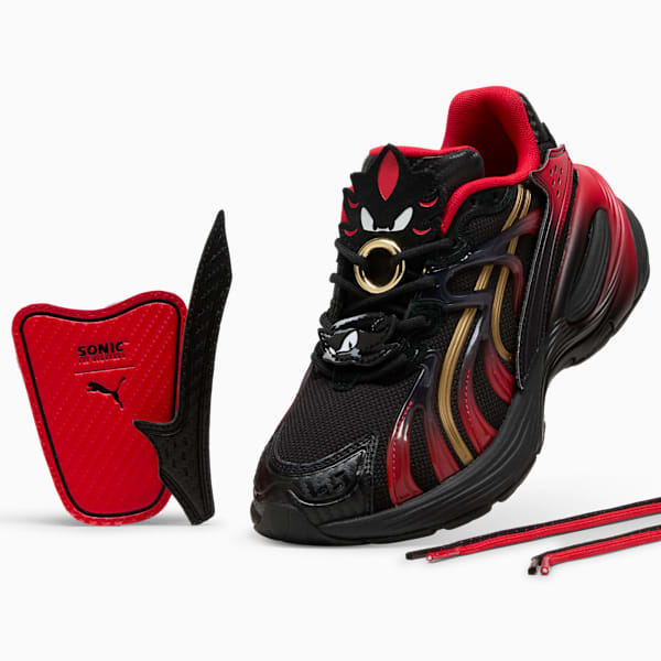 PUMA x SONIC THE HEDGEHOG Inverse Shadow Sneakers Youth, PUMA Black-Gold, extralarge-GBR