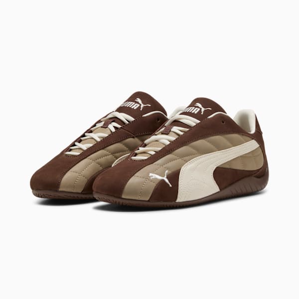 Speedcat Plus Quilted Sneakers, Espresso Brown-Warm White, extralarge