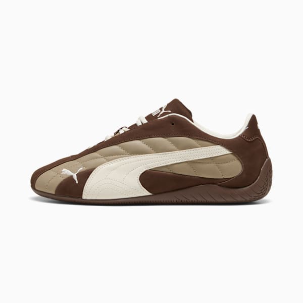 Speedcat Plus Quilted Sneakers, Espresso Brown-Warm White, extralarge
