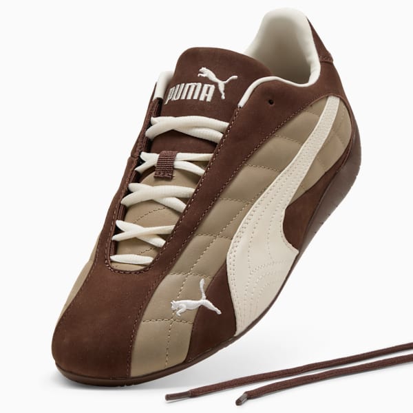 Speedcat Plus Quilted Sneakers, Espresso Brown-Warm White, extralarge