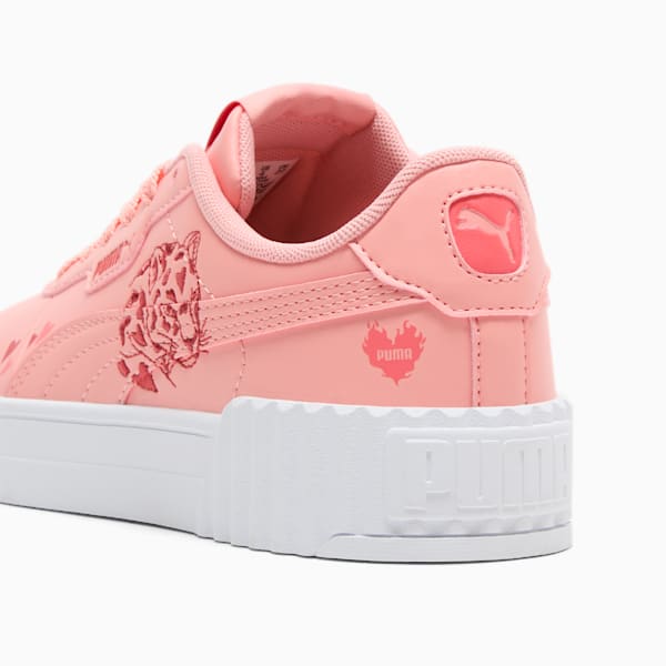 Tenis para niños grandes Carina 3.0, Pink Fruit-Red Fire-Peach Frost, extralarge