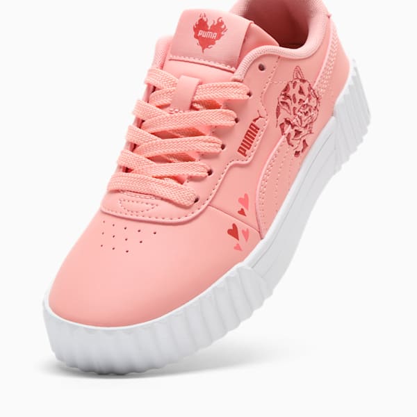 Carina 3.0 Love Big Kids' Sneakers, Pink Fruit-Red Fire-Peach Frost, extralarge