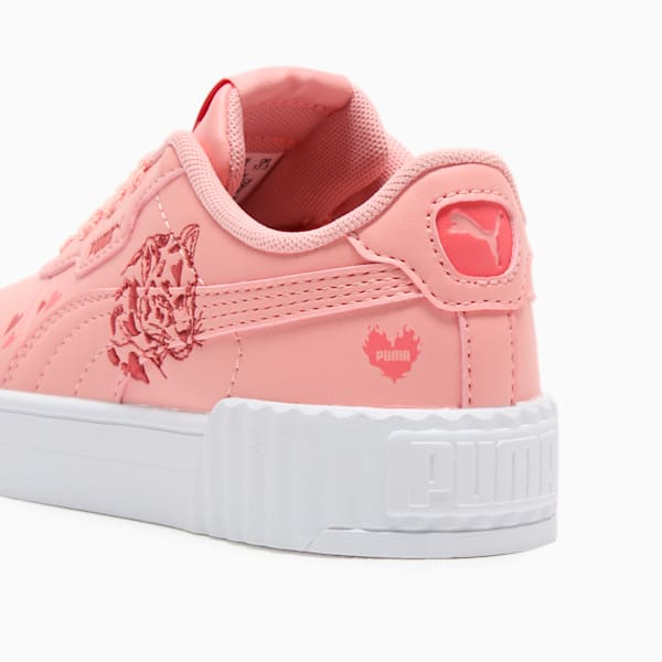 Tenis para niños pequeños Love Carina 3.0, Pink Fruit-Red Fire-Peach Frost, extralarge
