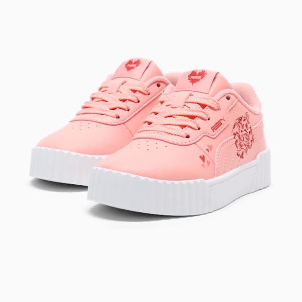 Tenis para niños pequeños Love Carina 3.0, Pink Fruit-Red Fire-Peach Frost, extralarge
