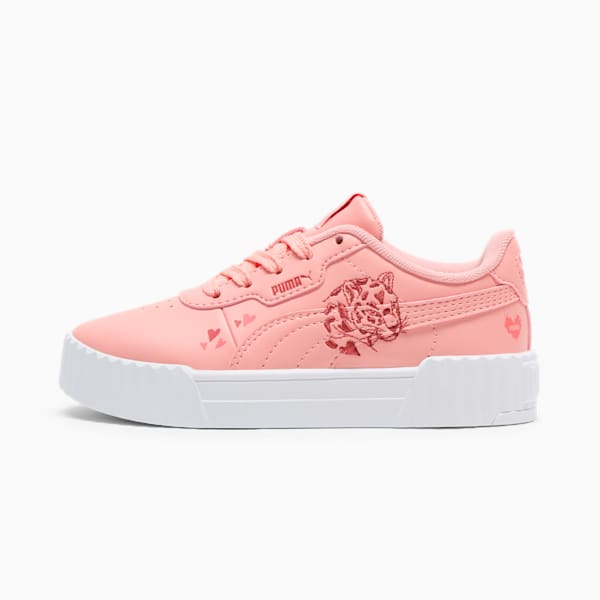 Tenis para niños pequeños Love Carina 3.0, Pink Fruit-Red Fire-Peach Frost, extralarge
