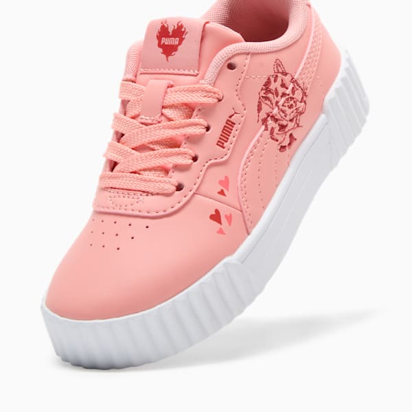 Tenis para niños pequeños Love Carina 3.0, Pink Fruit-Red Fire-Peach Frost, extralarge