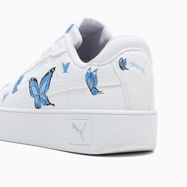 Sneakers Carina Street Butterfly Enfant et adolescent, PUMA White-Hyperlink Blue-Silver Sky, extralarge