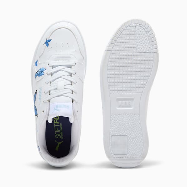 Sneakers Carina Street Butterfly Enfant et adolescent, PUMA White-Hyperlink Blue-Silver Sky, extralarge