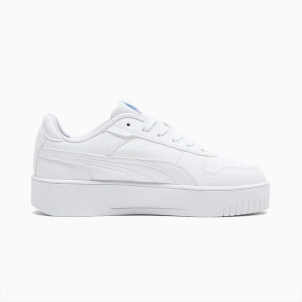 Carina Street Butterfly Big Kids' Sneakers, PUMA White-Hyperlink Blue-Silver Sky, extralarge