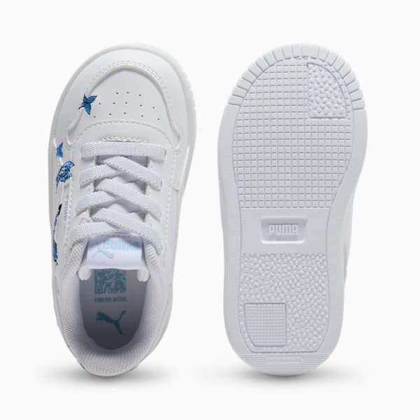 Carina Street Butterfly Toddlers' Sneakers, PUMA White-Hyperlink Blue-Silver Sky, extralarge