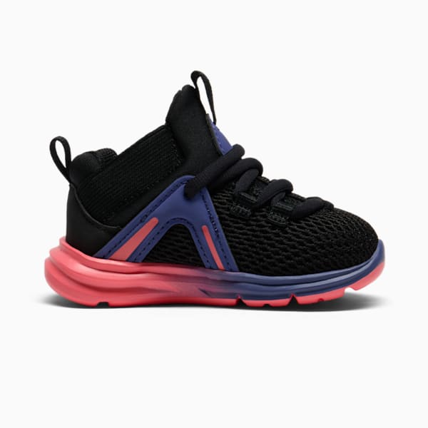Tenis para infantes Enzo 2 Sunset, PUMA Black-Peach Frost-Blue Crystal, extralarge