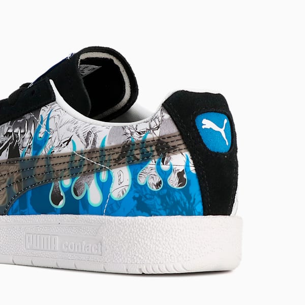ユニセックス PUMA x ブリーチ デルフィン ブルー ジャガー スニーカー, PUMA White-PUMA Black, extralarge-JPN