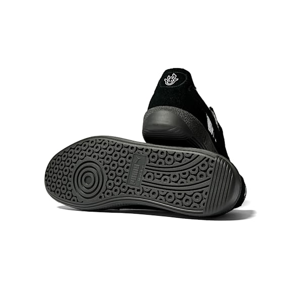 ユニセックス PUMA x ブリーチ パレルモ ブラック ムーン スニーカー, PUMA Black-PUMA White, extralarge-JPN