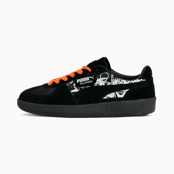 ユニセックス PUMA x ブリーチ パレルモ ブラック ムーン スニーカー, PUMA Black-PUMA White, extralarge-JPN