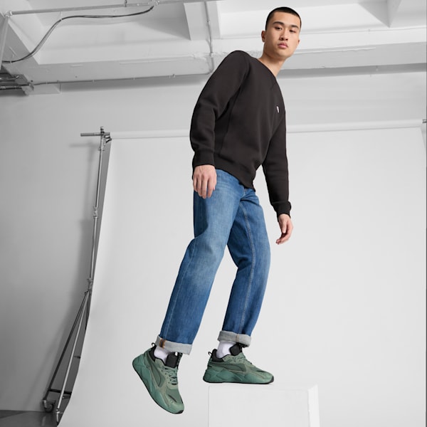 RS-X New Mono Men's Sneakers, Green Moon-PUMA Black, extralarge