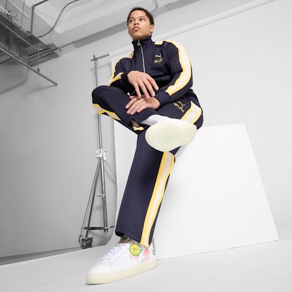 Clyde EMBD NYC Flagship Sneakers, PUMA White-Alpine Snow-Sunny Yellow, extralarge
