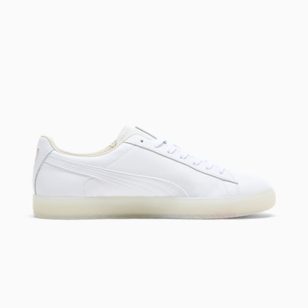 Tenis bordado Clyde NYC Flagship, PUMA White-Alpine Snow-Sunny Yellow, extralarge