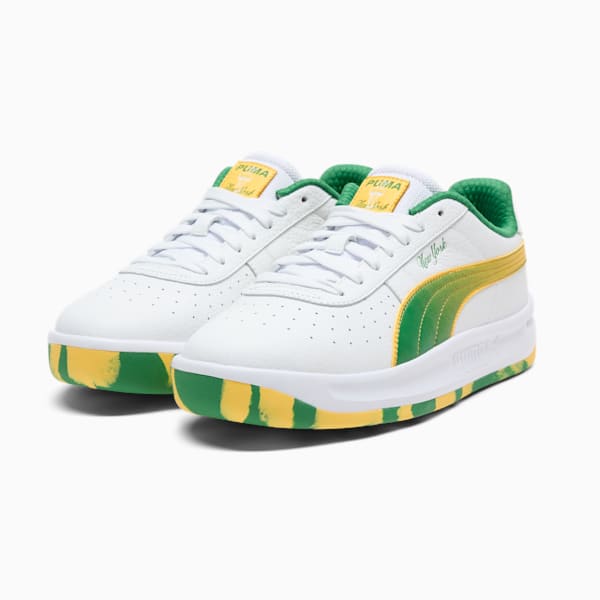 GV Special NYC Flagship Men's Sneakers, PUMA White-Sunny Yellow-Archive Green, extralarge
