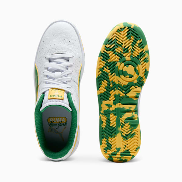 Tenis para hombre GV Special NYC Flagship, PUMA White-Sunny Yellow-Archive Green, extralarge