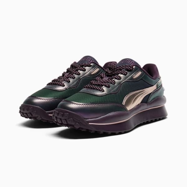 Style Rider Galactic Women's Sneakers, Midnight Plum-Rose Quartz-Green Moon, extralarge