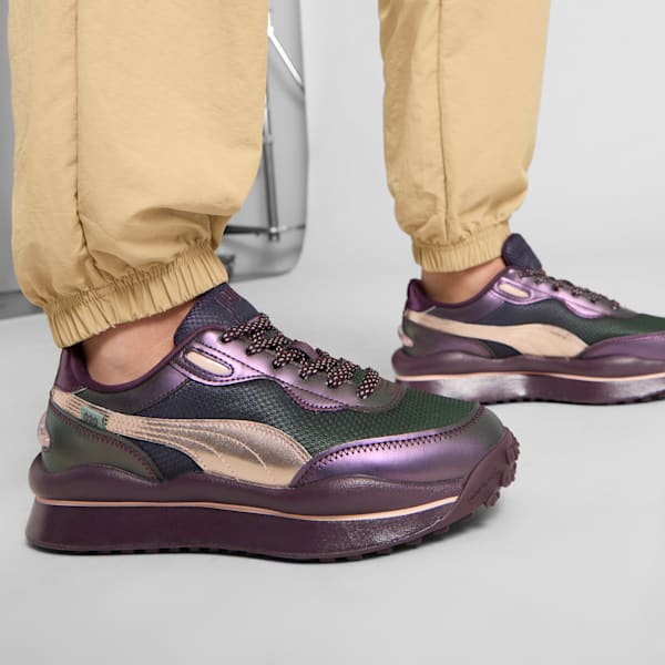 Sneakers Style Rider Galactic Femme, Midnight Plum-Rose Quartz-Green Moon, extralarge