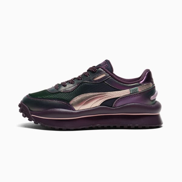 Sneakers Style Rider Galactic Femme, Midnight Plum-Rose Quartz-Green Moon, extralarge