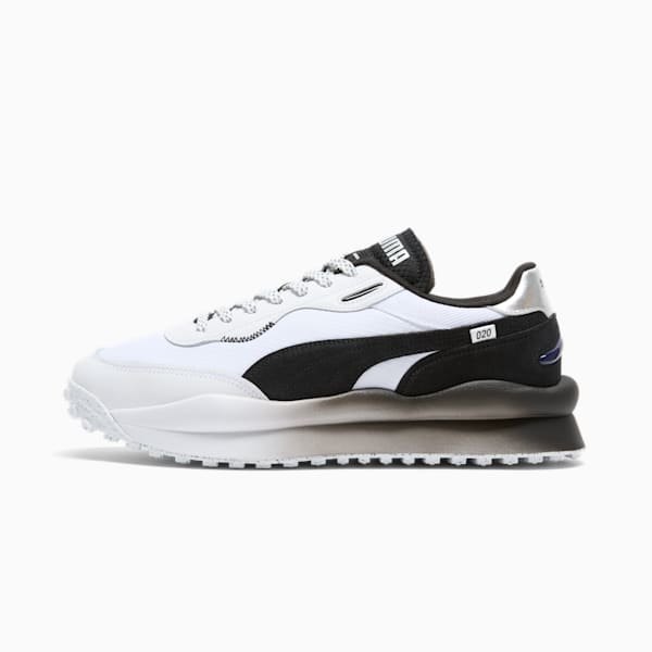 Tenis para hombre Style Rider JOMO, PUMA White-PUMA Black-PUMA Silver, extralarge