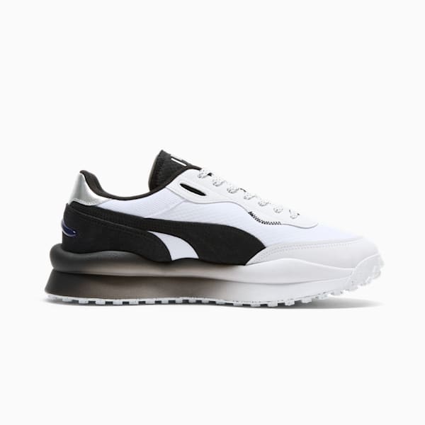 Tenis para hombre Style Rider JOMO, PUMA White-PUMA Black-PUMA Silver, extralarge