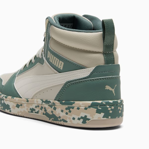Rebound V6 Camo Men's Sneakers, Alpine Snow-Warm White-Green Moon, extralarge