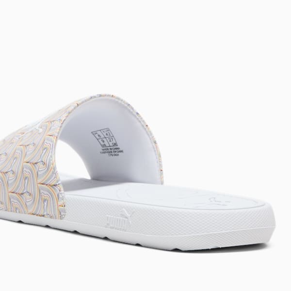 Cool Cat 2.0 Pride Men's Slides, PUMA White-PUMA White, extralarge