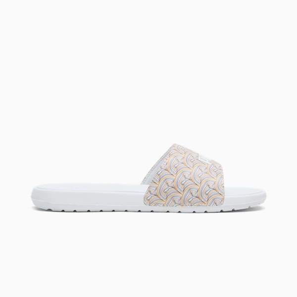 Cool Cat 2.0 Pride Women's Slides, PUMA White-PUMA White, extralarge